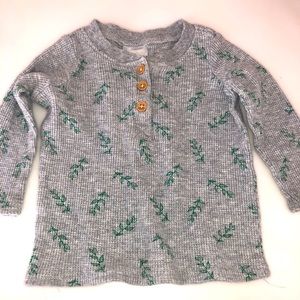 Indigo baby waffle shirt